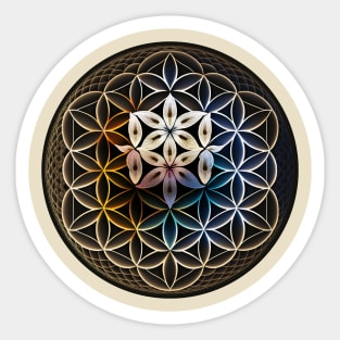 blooming lotus flower for yoga meditation addict Sticker